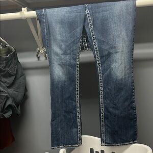 Silver Jeans Women's Straight Leg in Deep Blue